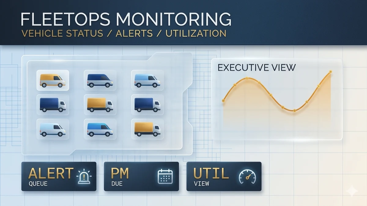 Fleet monitoring dashboard preview