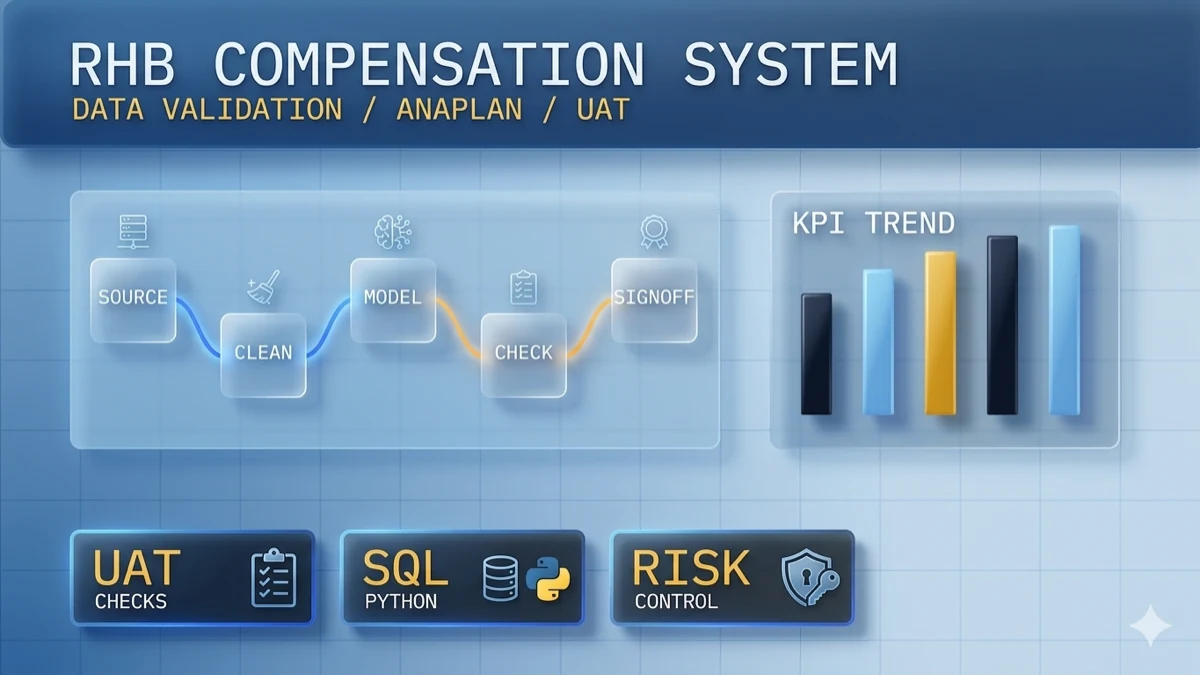 Compensation model data validation preview for RHB case study