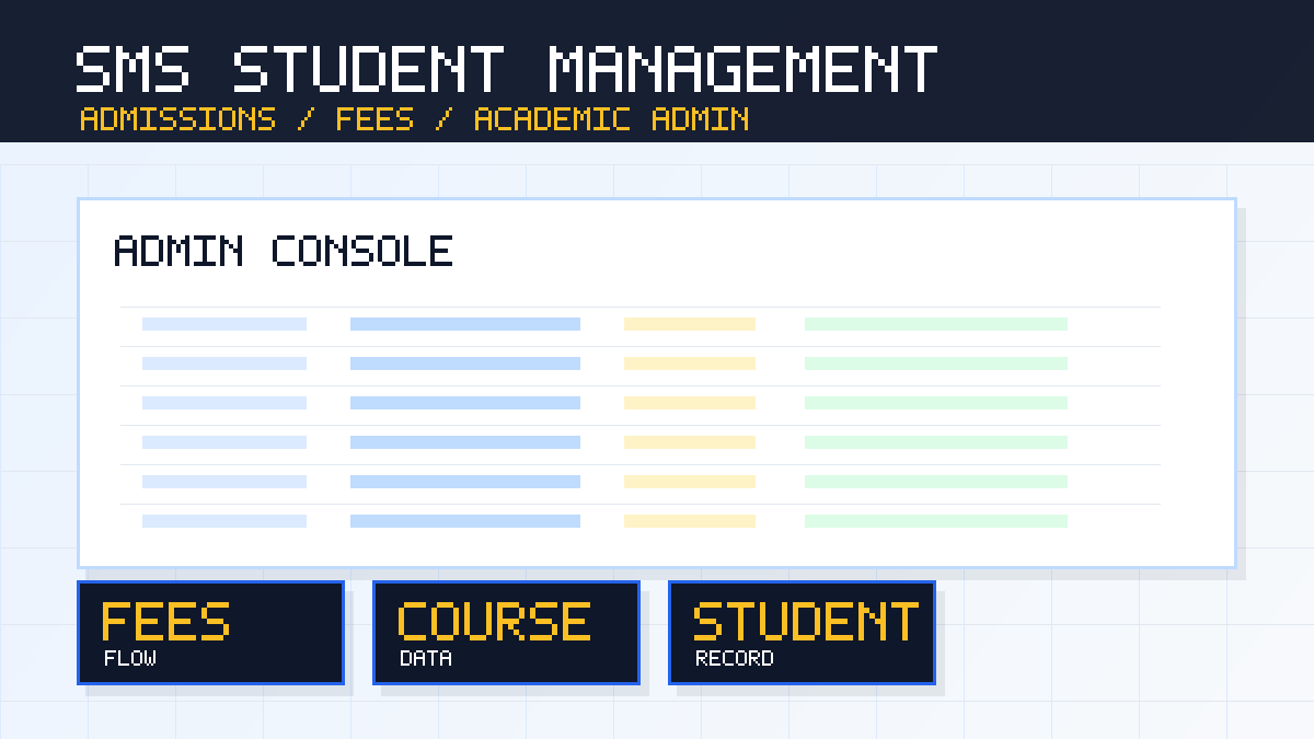 Student management admin console preview